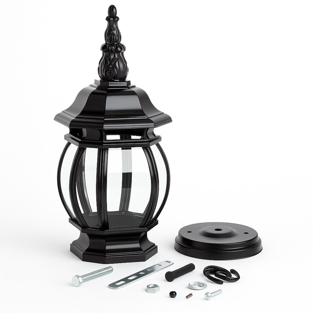 Outdoor Wall Lantern (Black)