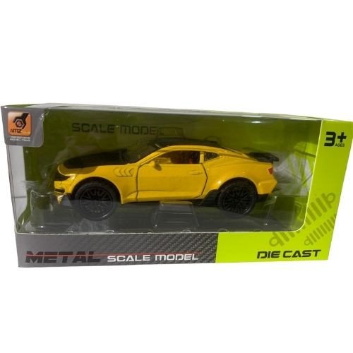 Die-Cast Sports Car Model – Yellow