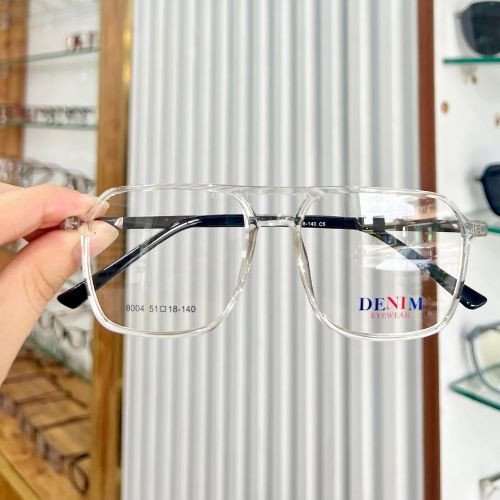 Denim Eyewear 8004 – Clear Square Optical Frame