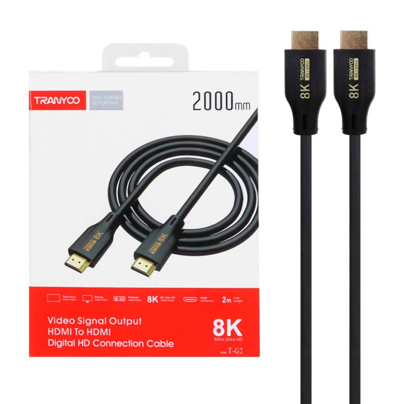 Tranyoo Cable Output HDMI 8K 2M