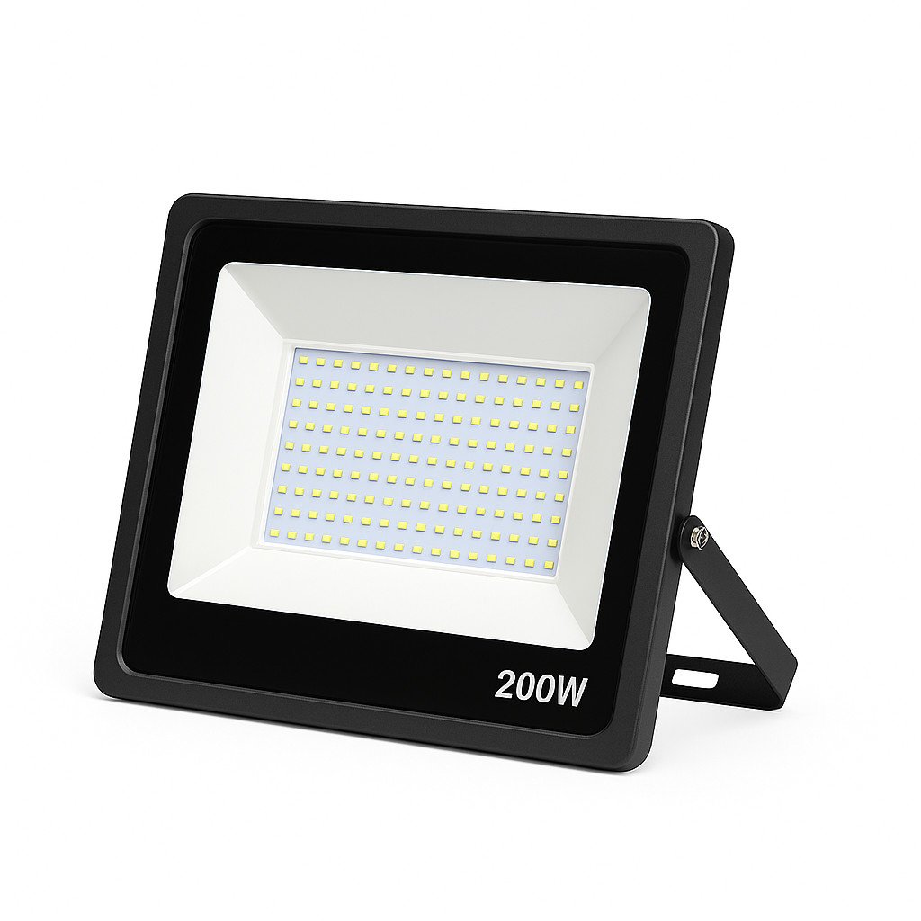 LED Floodlight 200W – IP66, Black