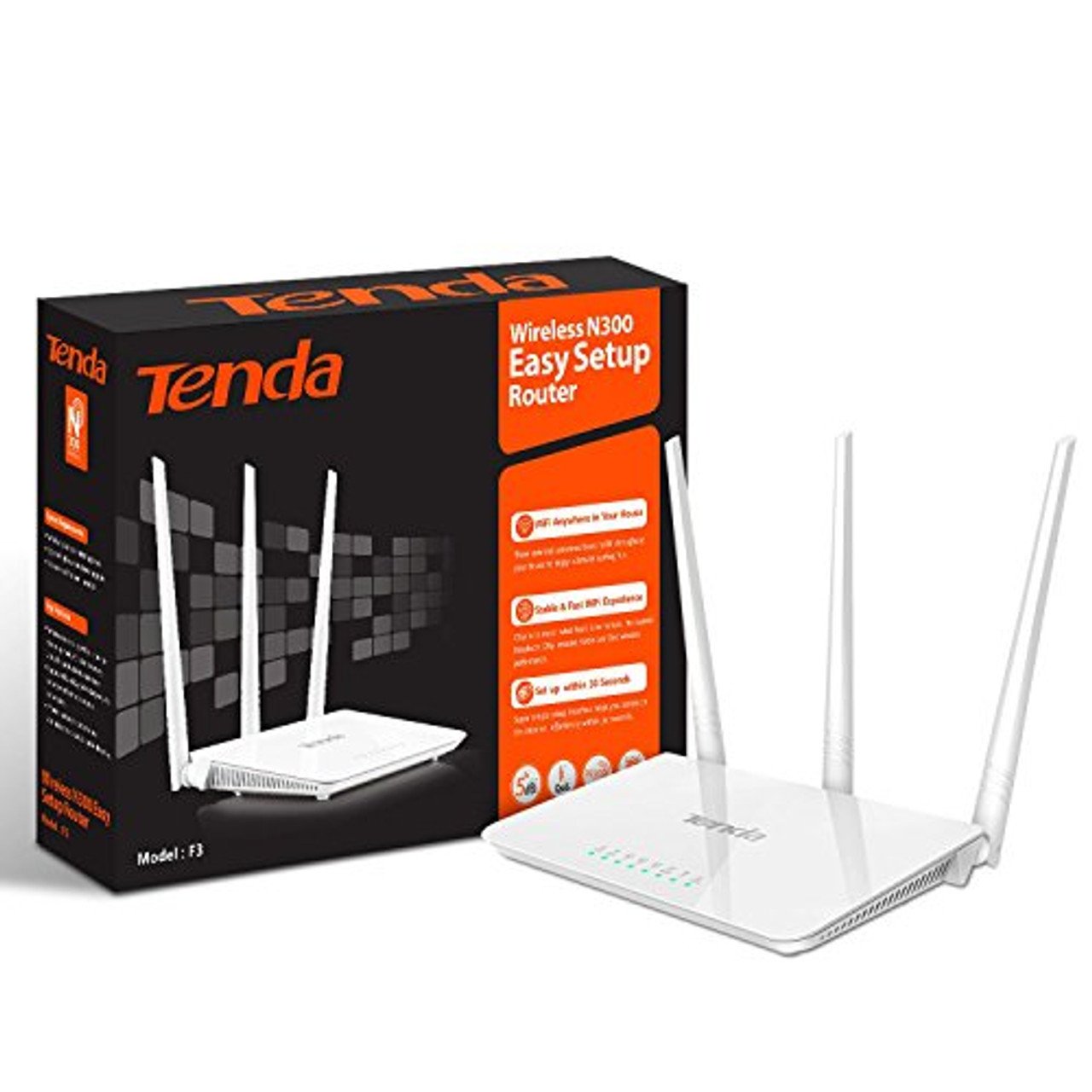 Tenda N300 F3 Antenna Router | F3