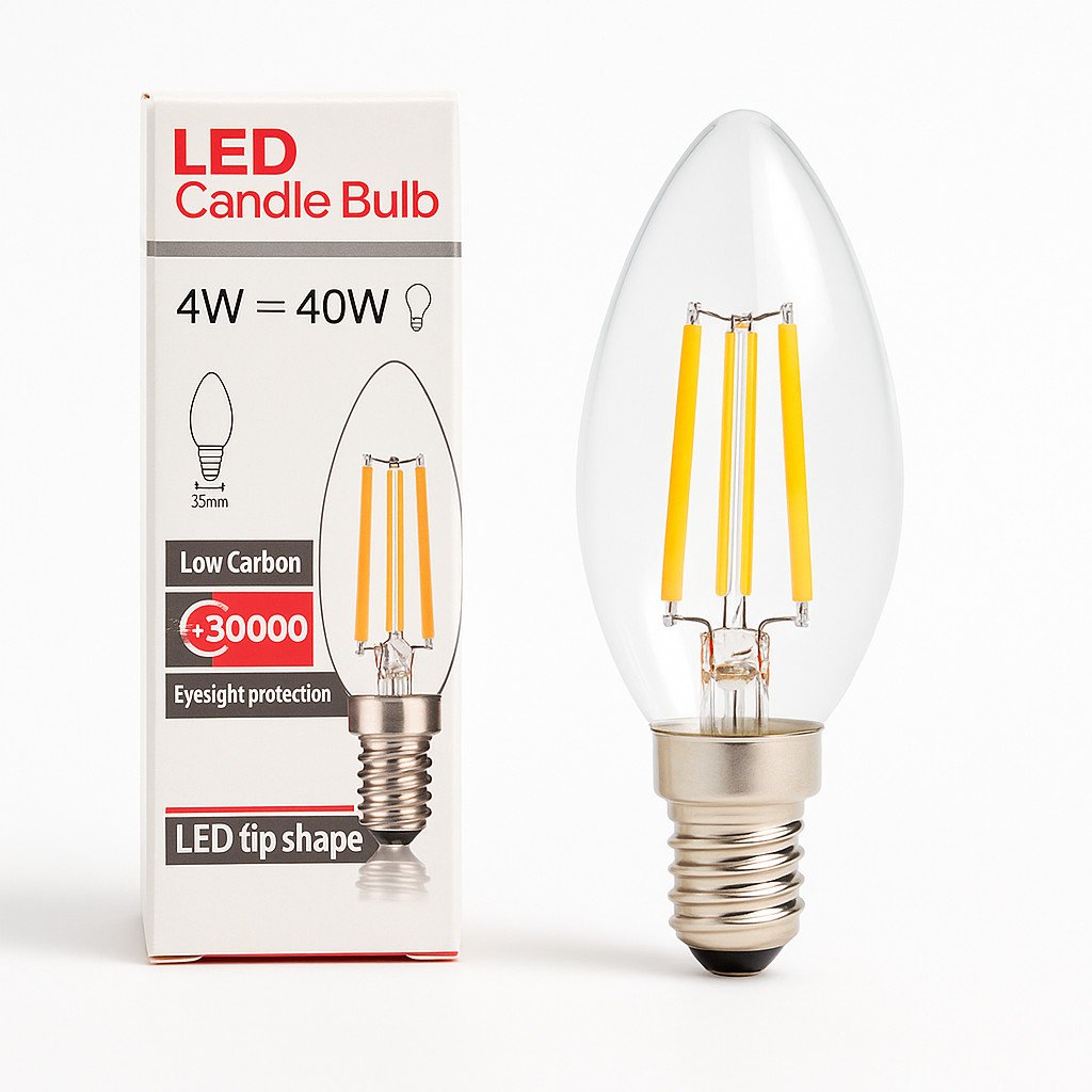 LED Candle Bulb (4W = 40W)