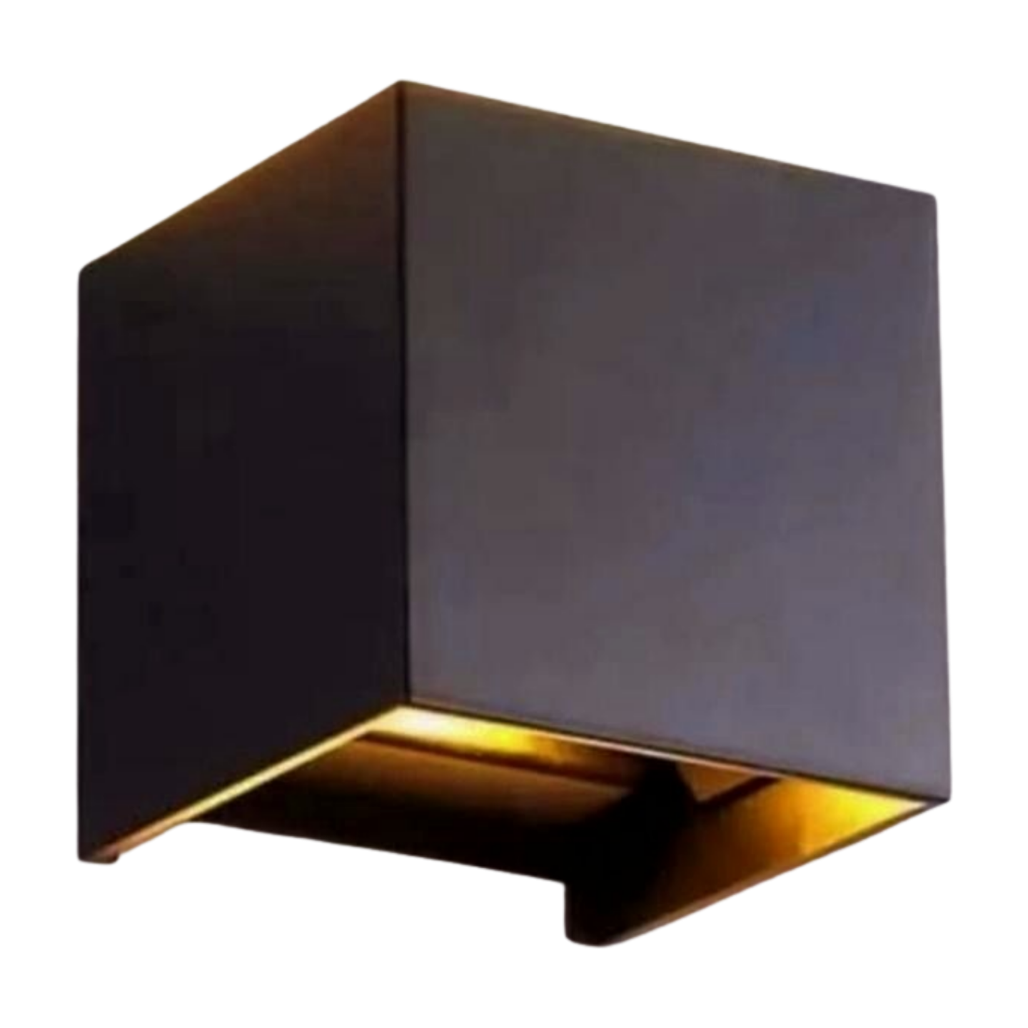 Cube LED Wall Sconce (Black)