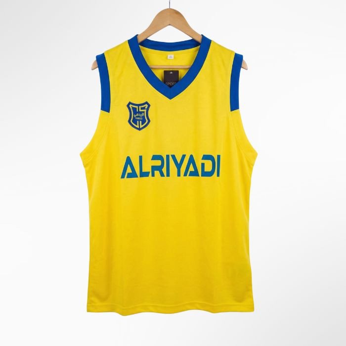Al Riyadi Yellow Basketball Jersey – Sleeveless