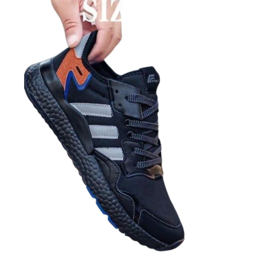 Men’s Athletic Sneakers (Black/Grey/Blue)