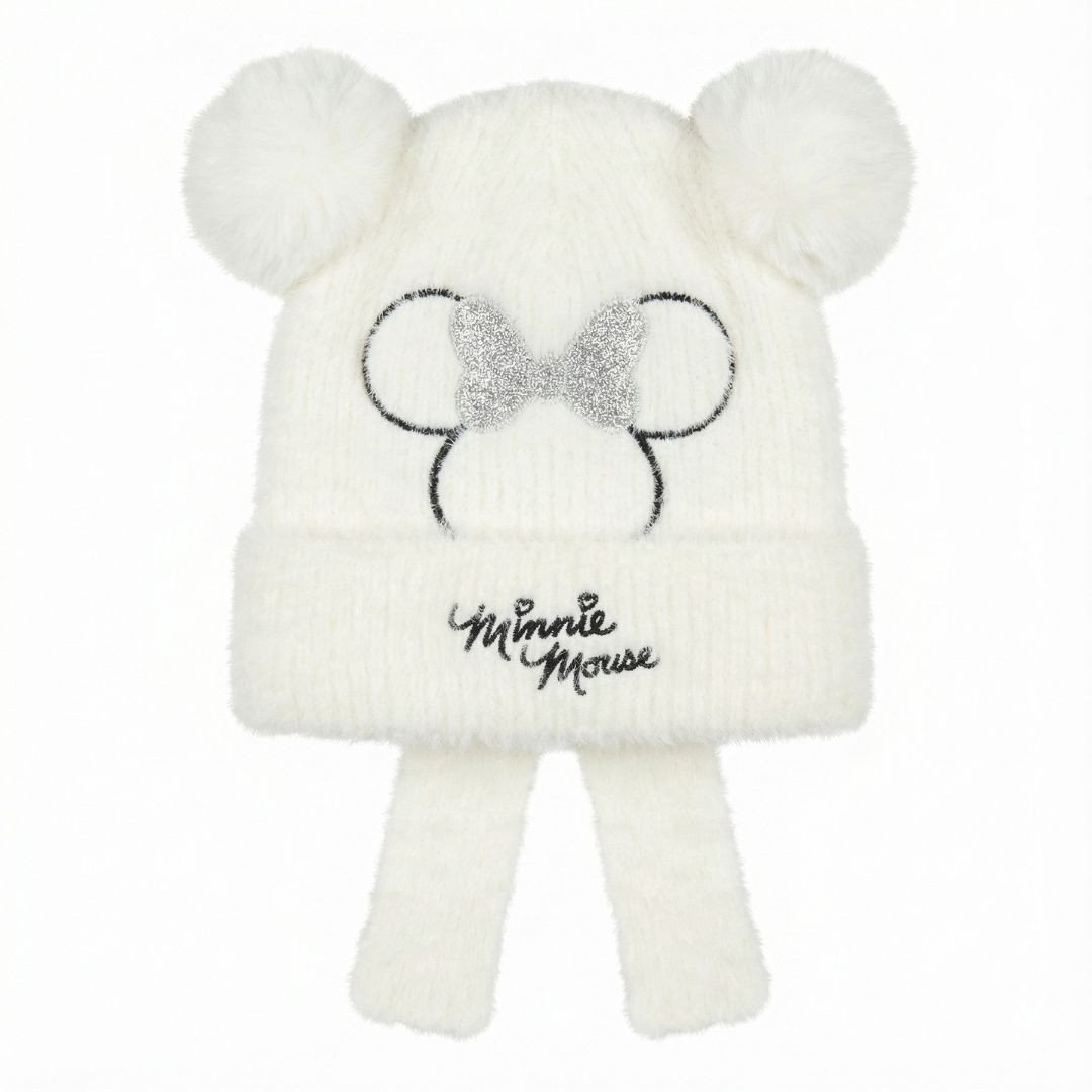 Minnie Mouse Winter Beanie – White