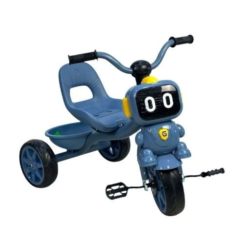 Robot Face Kids Tricycle – Blue