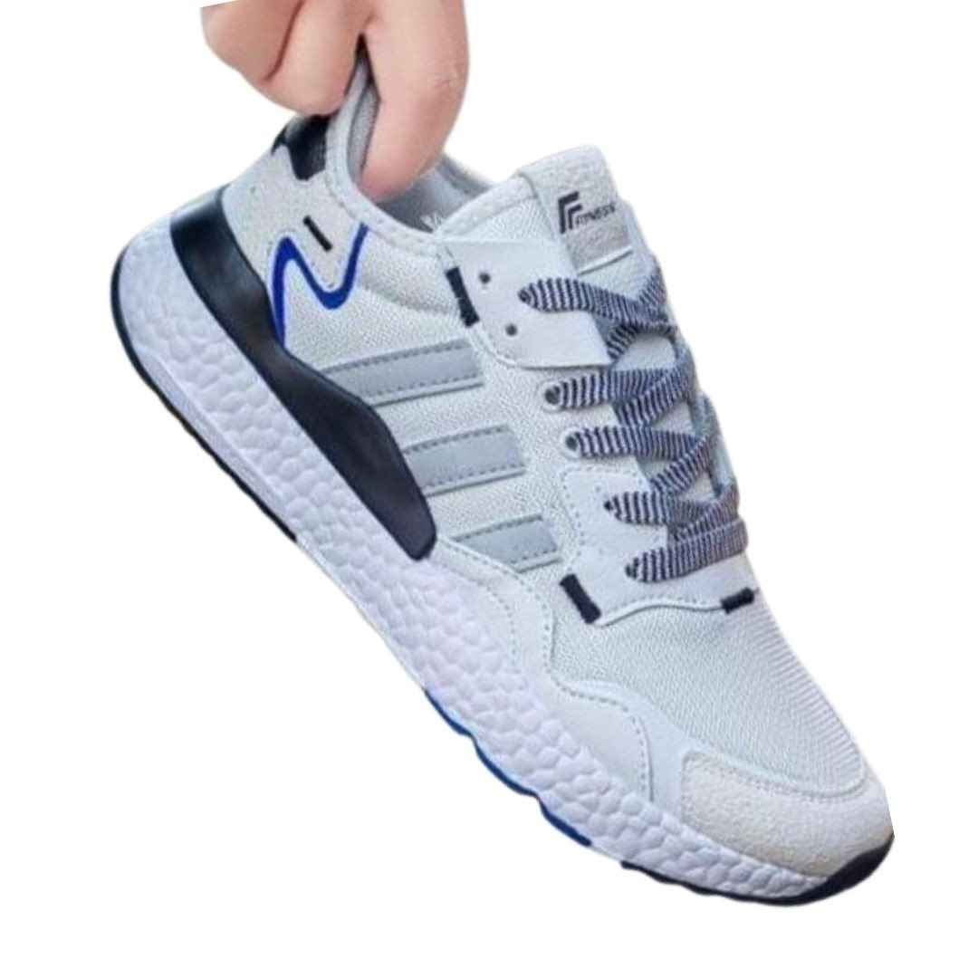 Men’s Athletic Sneakers (Light Grey/Blue)