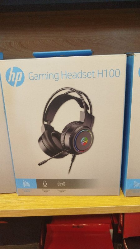 HP Gaming Headset H100 – Wired Stereo Headphones with Microphone